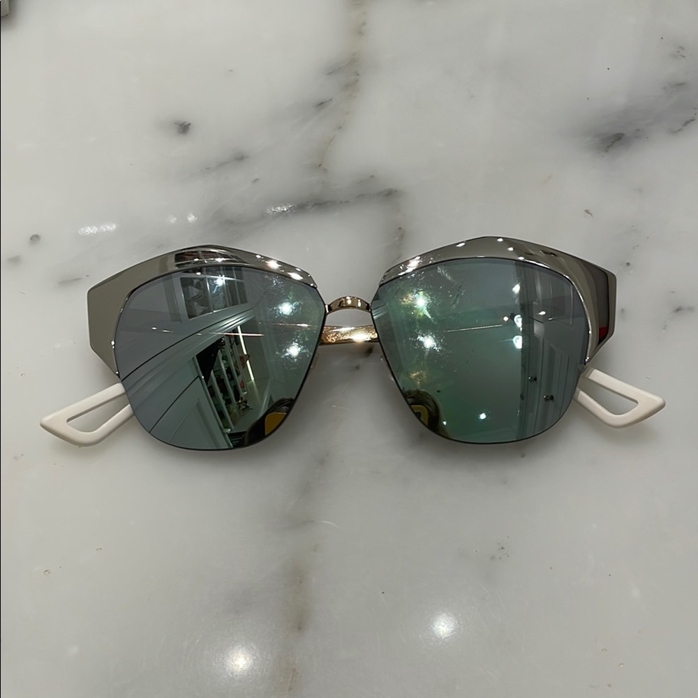 Dior mirror Stylish Silver Sunglasses